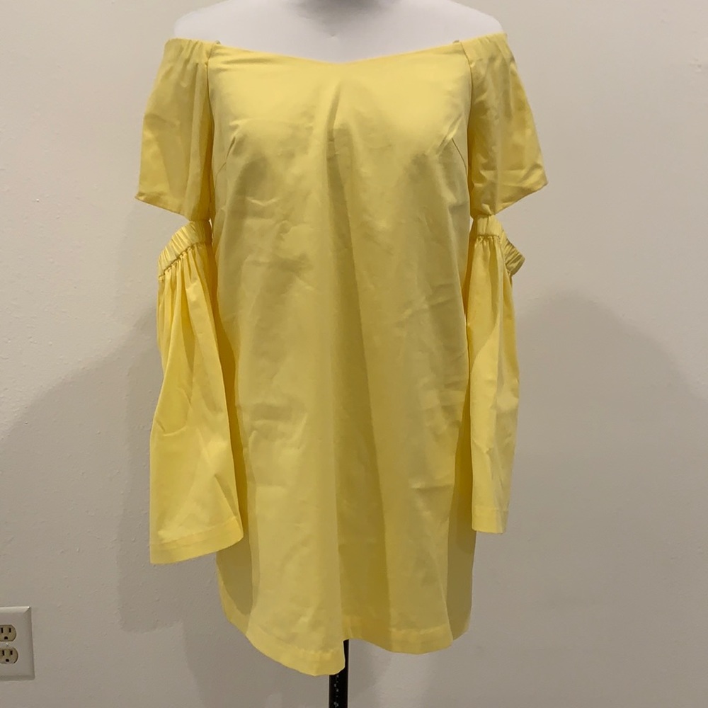 NWT Re:named yellow mini dress